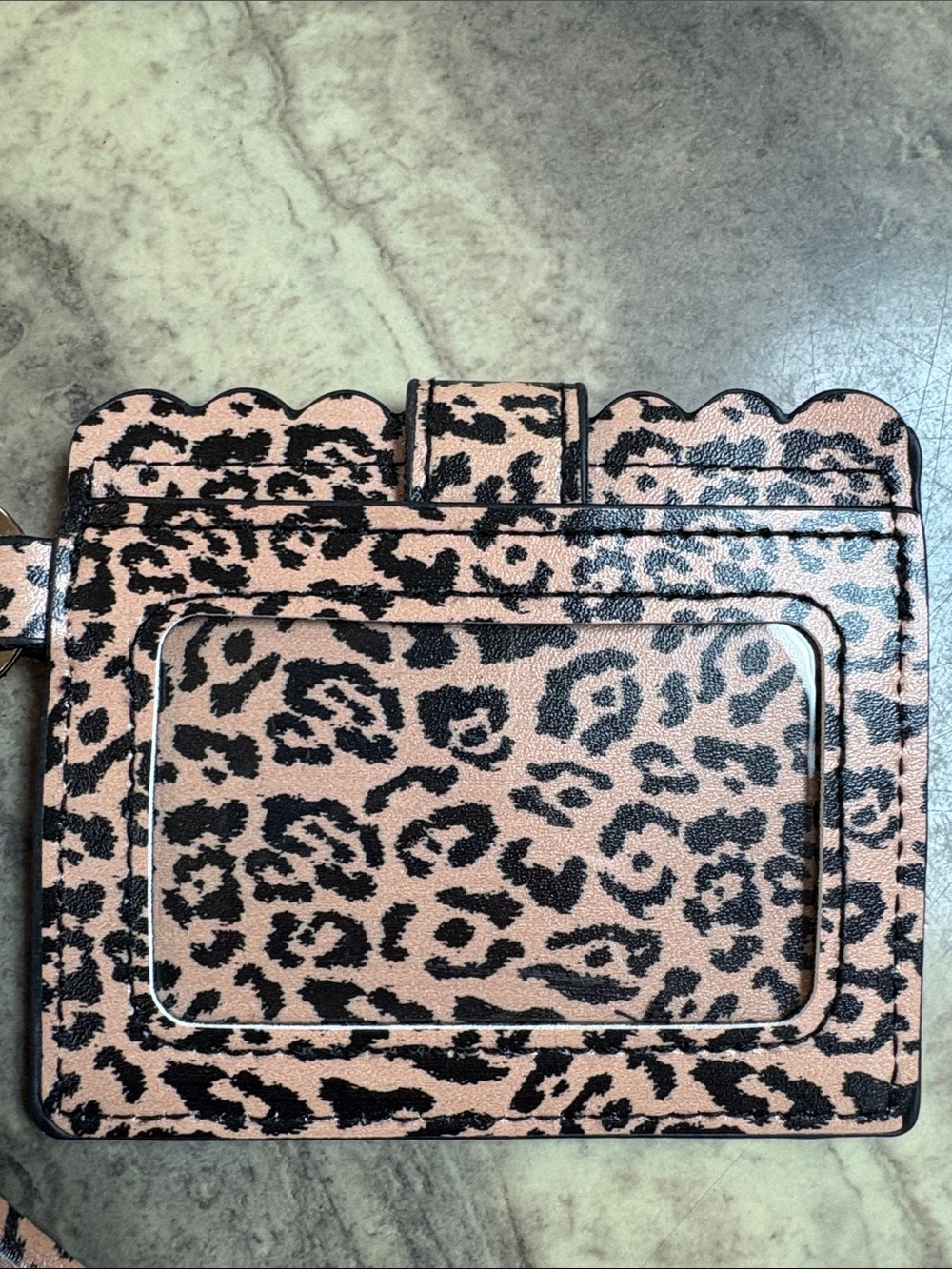 Pink Leopard Card & Beaded Wristlet Keychain - Picture 4 of 6